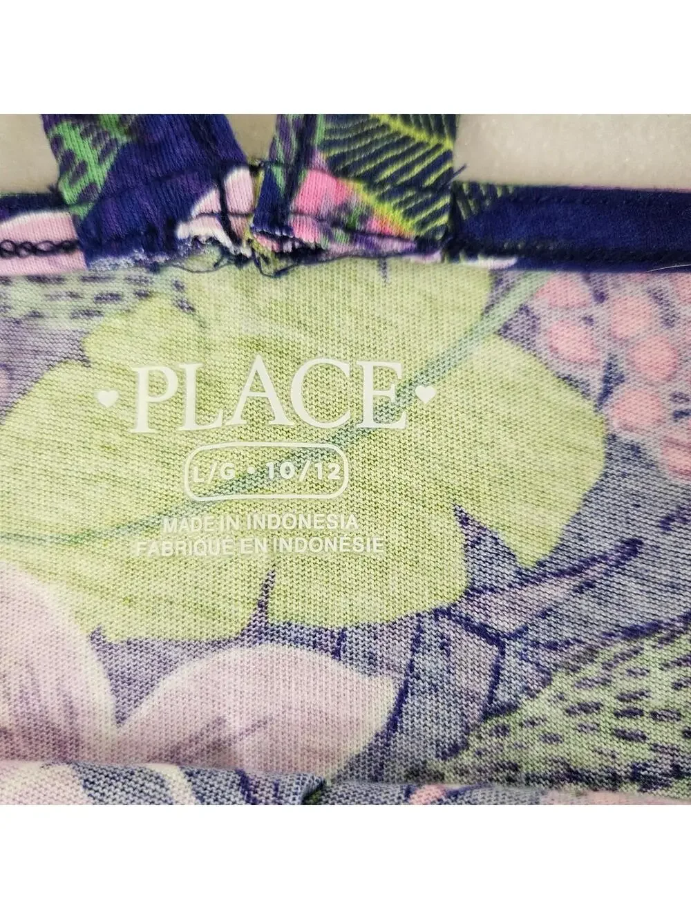 The Children’s Place Girls Floral Tank Top Size L (10/12) Tropical Summer Cami
